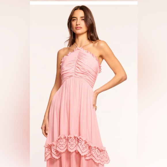 Ramybrook Dulce Smocked Halter Midi Dress - Picture 9 of 12